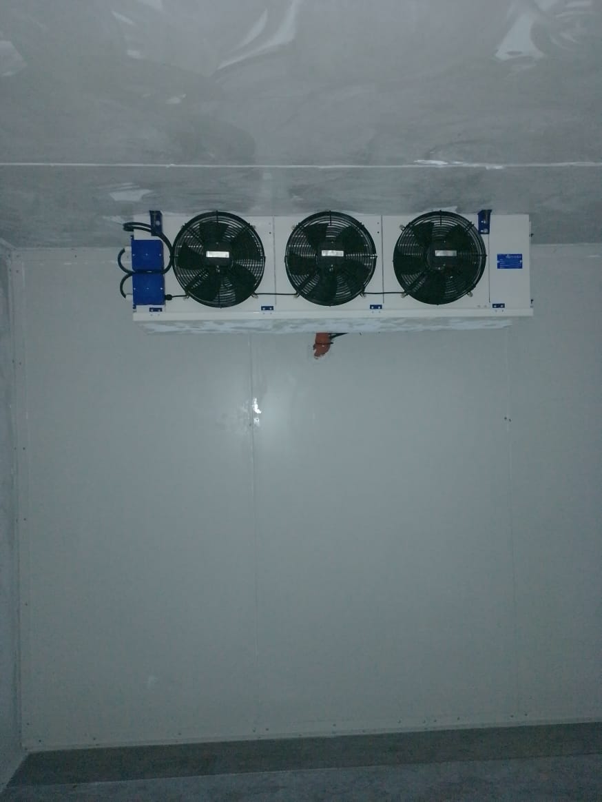 Completed HVAC system installation in office complex