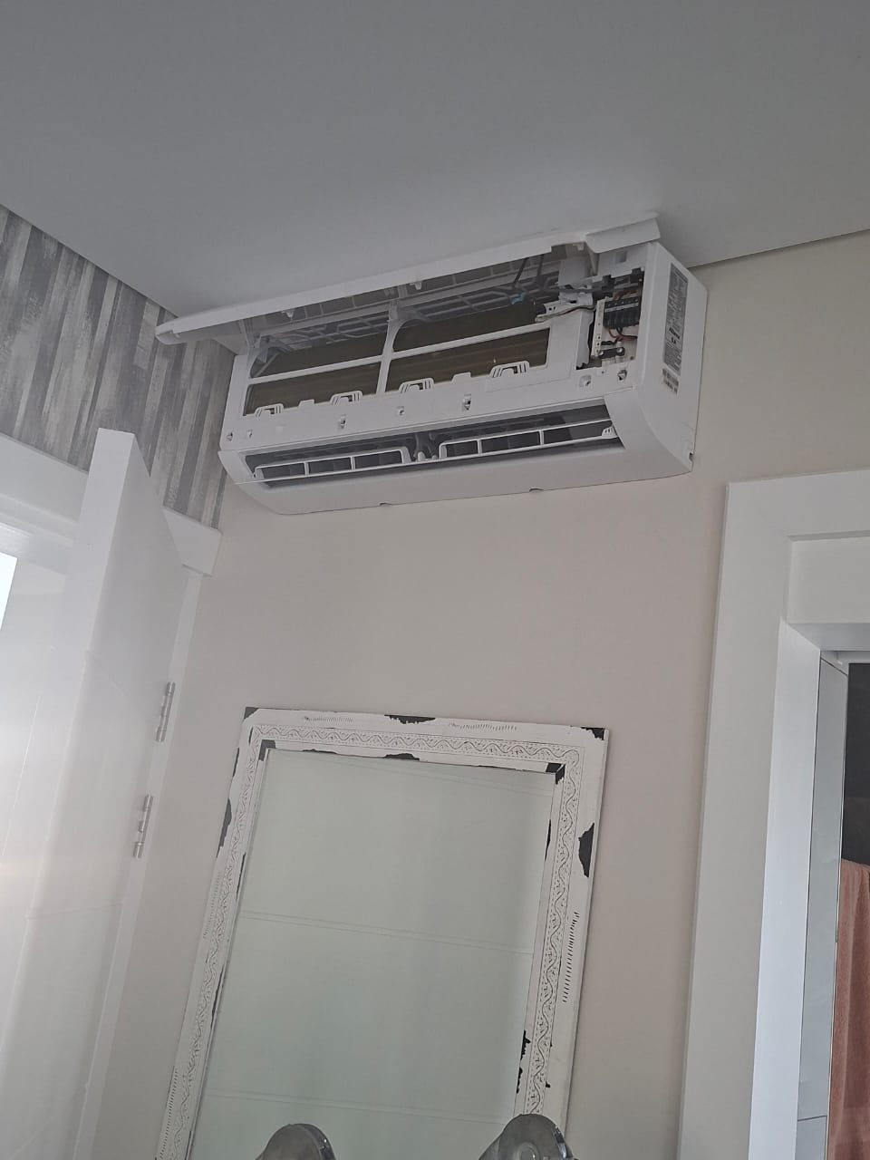 Completed HVAC installation in professional building